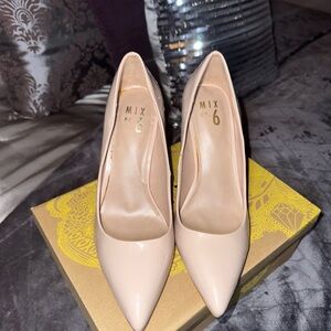 Nude Heels in Blush Pink